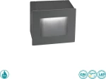 Απλίκα Χωνευτή Εξωτερικού Χώρου Sole Luce 206200727 Γκρι Σκούρο