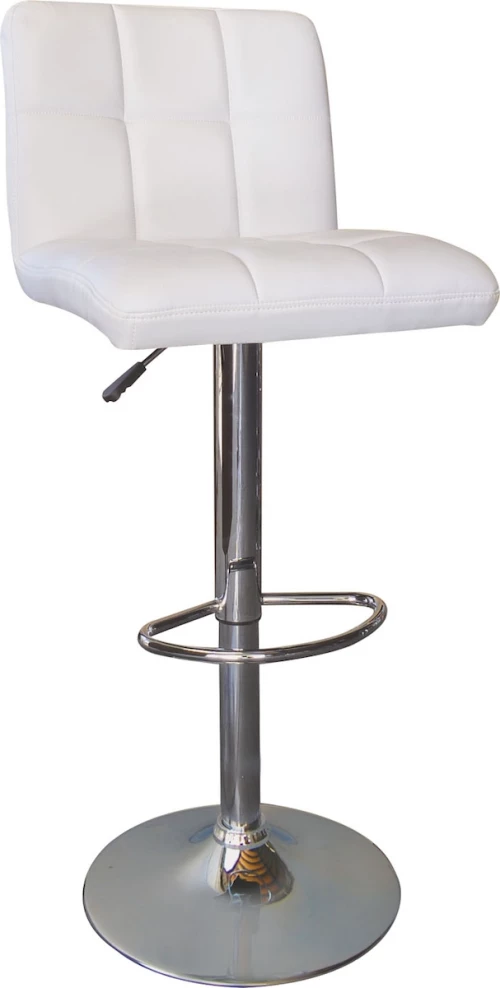 Σκαμπό Μπαρ Lino Άσπρο 44x50x92cm