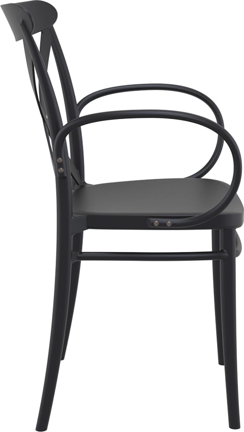 Πολυθρόνα Πολυπροπυλενίου Cross XL Black