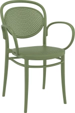 Καρέκλα Πολυπροπυλενίου Marcel XL Olive Green