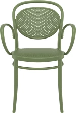 Καρέκλα Πολυπροπυλενίου Marcel XL Olive Green