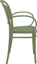 Καρέκλα Πολυπροπυλενίου Marcel XL Olive Green
