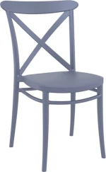 Καρέκλα Πολυπροπυλενίου Cross Dark Grey