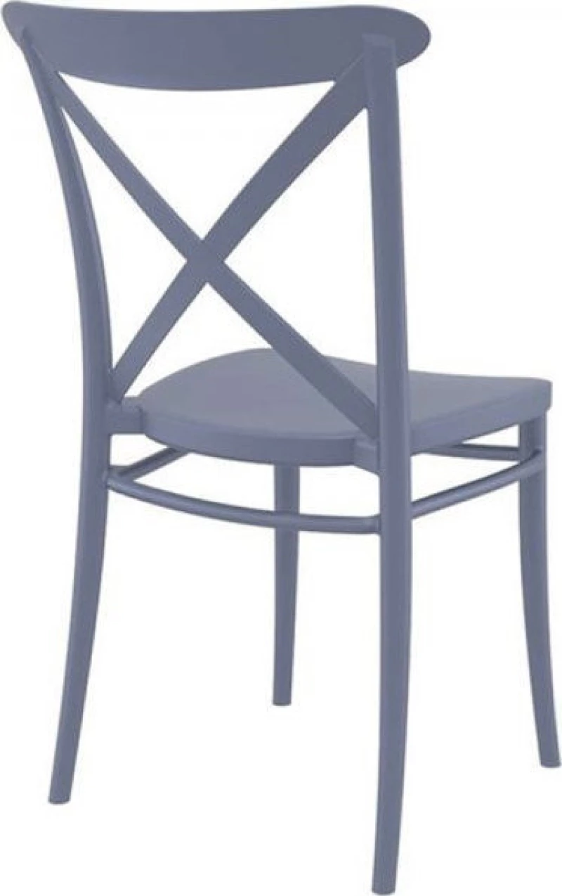 Καρέκλα Πολυπροπυλενίου Cross Dark Grey