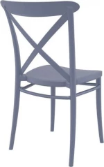 Καρέκλα Πολυπροπυλενίου Cross Dark Grey