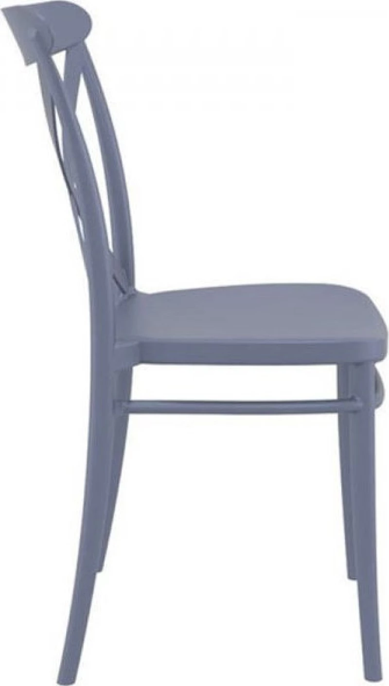 Καρέκλα Πολυπροπυλενίου Cross Dark Grey