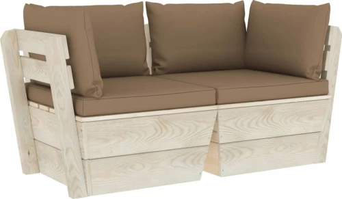 Διθέσιος Καναπές 3063392 120x60x65cm Taupe