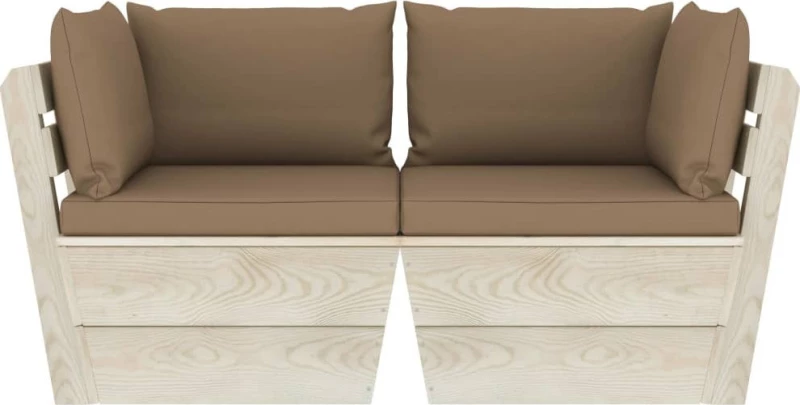 Διθέσιος Καναπές 3063392 120x60x65cm Taupe
