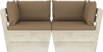 Διθέσιος Καναπές 3063392 120x60x65cm Taupe