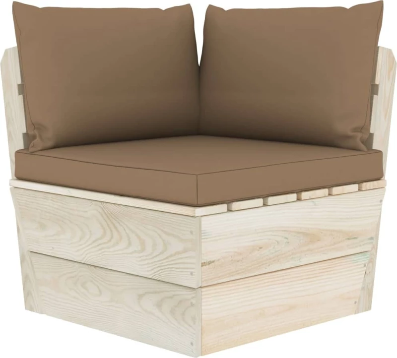 Διθέσιος Καναπές 3063392 120x60x65cm Taupe