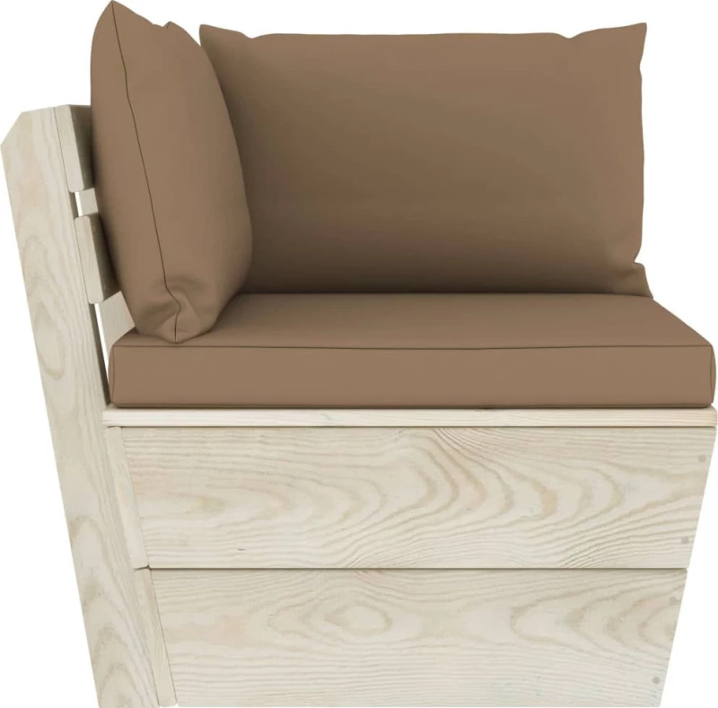 Διθέσιος Καναπές 3063392 120x60x65cm Taupe