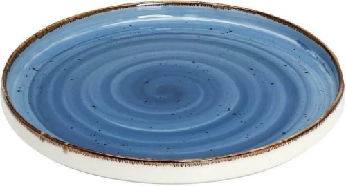 Espiel Step Πιάτο Γλυκού Κεραμικό Μπλε με Διάμετρο 21cm 6τμχ