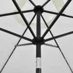 Ομπρέλα Κρεμαστή με LED Λευκό της Άμμου 3 μ.