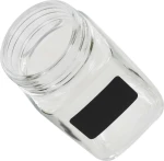 vidaXL Δοχείο Γυάλινο με Αυτοκόλλητο 300ml 12τμχ