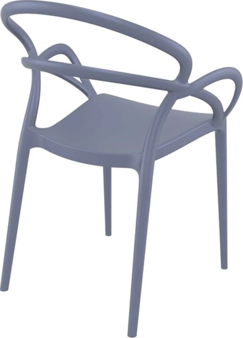 Καρέκλα Πολυπροπυλενίου Mila Dark Grey