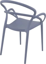 Καρέκλα Πολυπροπυλενίου Mila Dark Grey