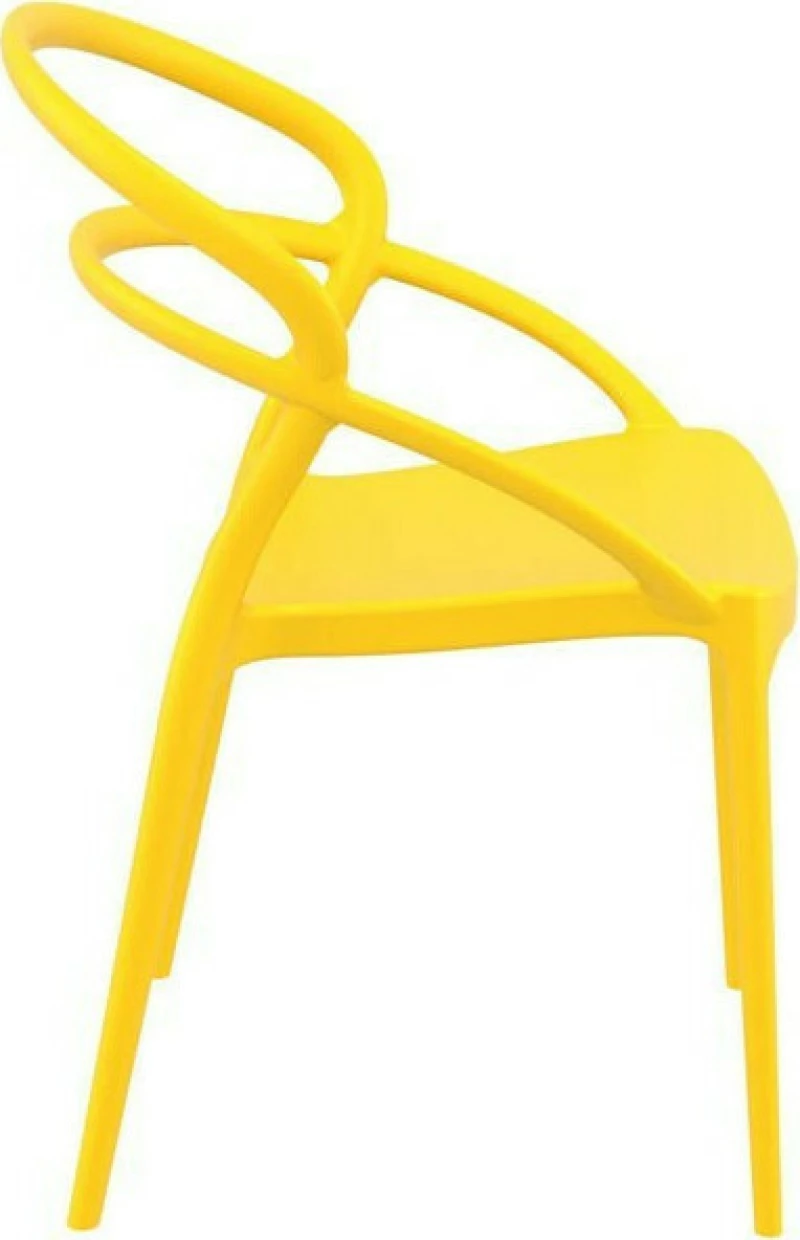 Καρέκλα Πολυπροπυλενίου Pia Yellow