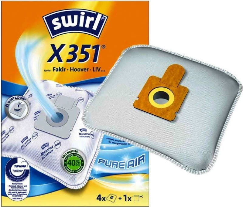 Swirl X351 Σακούλες Σκούπας 4τμχ