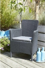 Πολυθρόνα Rattan Trenton Graphite