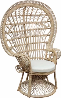 Καρέκλα Peacock rattan natural 115x72x149cm Inart 3-50-908-0002