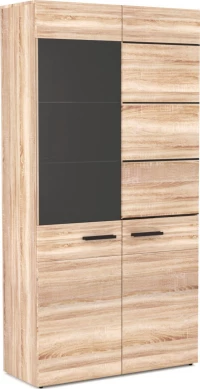 Βιτρίνα Σαλονιού Solo Sonoma / Wenge 90x41x197cm