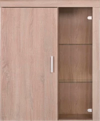 Βιτρίνα Σαλονιού Κρεμαστή Damis Sonoma 90.5x35x113.5cm