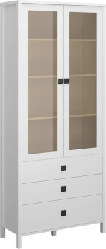 Βιτρίνα Σαλονιού Marocco Λευκή 90x37x210.5cm