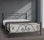 Ρόδος Κρεβάτι Διπλό Μεταλλικό 150x200cm