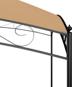 vidaXL Κιόσκι Taupe 3x3m