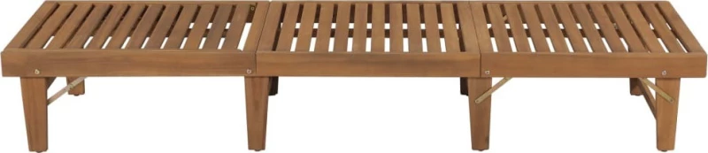 Ξαπλώστρα Ξύλινη Ακακία με Μαξιλάρι 200x61x30cm