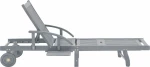 Ξαπλώστρα Ξύλινη Γκρι - Μαύρο 200x68x30cm