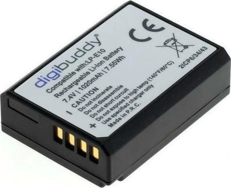Fujicell Μπαταρία Φωτογραφικής Μηχανής LP-E10 1000mAh Συμβατή με Canon