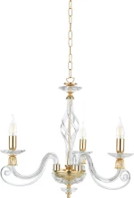 Ondaluce Πολυέλαιος 3xE14 Ø62cm με Κεράκια Χρυσός LP.1306/3
