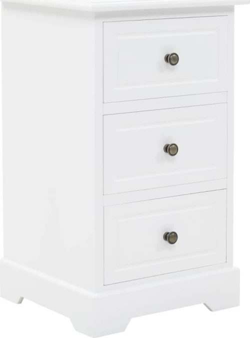 Κομοδίνο 35 x 32 x 59 εκ. από MDF και Ξύλο Πεύκου