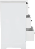 Κομοδίνο 35 x 32 x 59 εκ. από MDF και Ξύλο Πεύκου