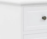 Κομοδίνο 35 x 32 x 59 εκ. από MDF και Ξύλο Πεύκου