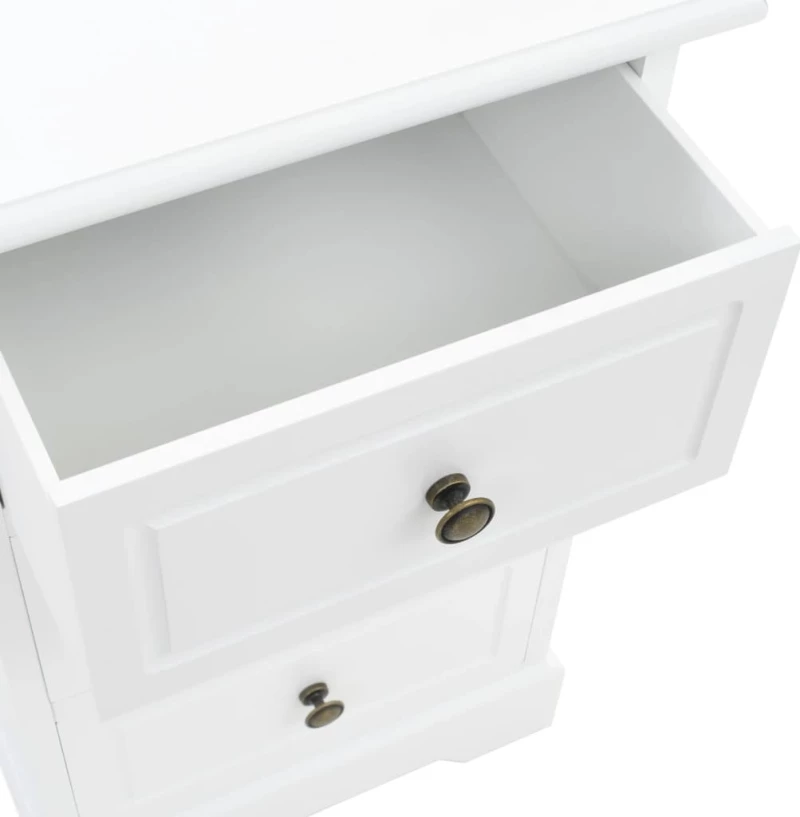 Κομοδίνο 35 x 32 x 59 εκ. από MDF και Ξύλο Πεύκου