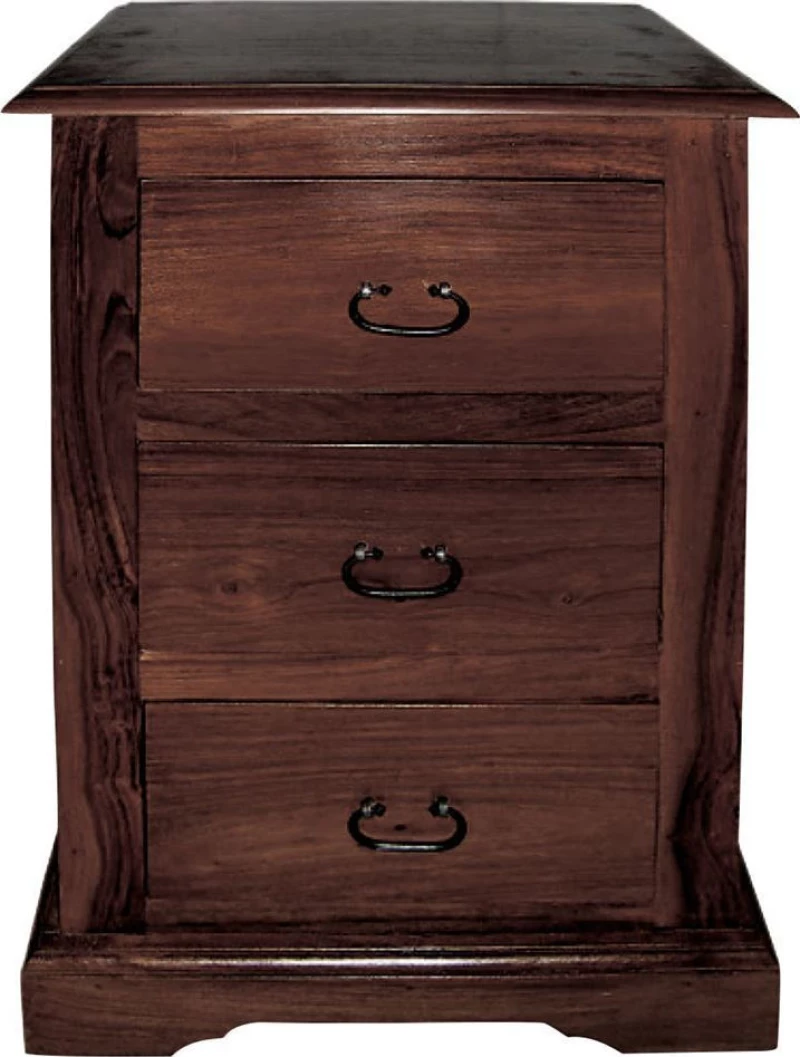 MANDORE Κομοδίνο Ξύλο Sheesham Καρυδί-ΕΣ225-Ξύλο-1τμχ- 45x35x70cm