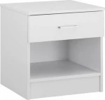 Κομοδινο Με 1 Συρταρι Λευκο 45X35,5X47 Εκ.