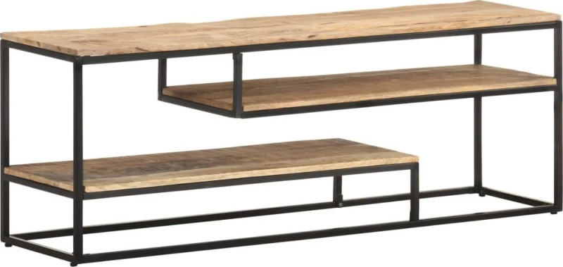Έπιπλο Τηλεόρασης 130 x 30 x 45 εκ. από Ακατέργαστο Ξύλο Μάνγκο