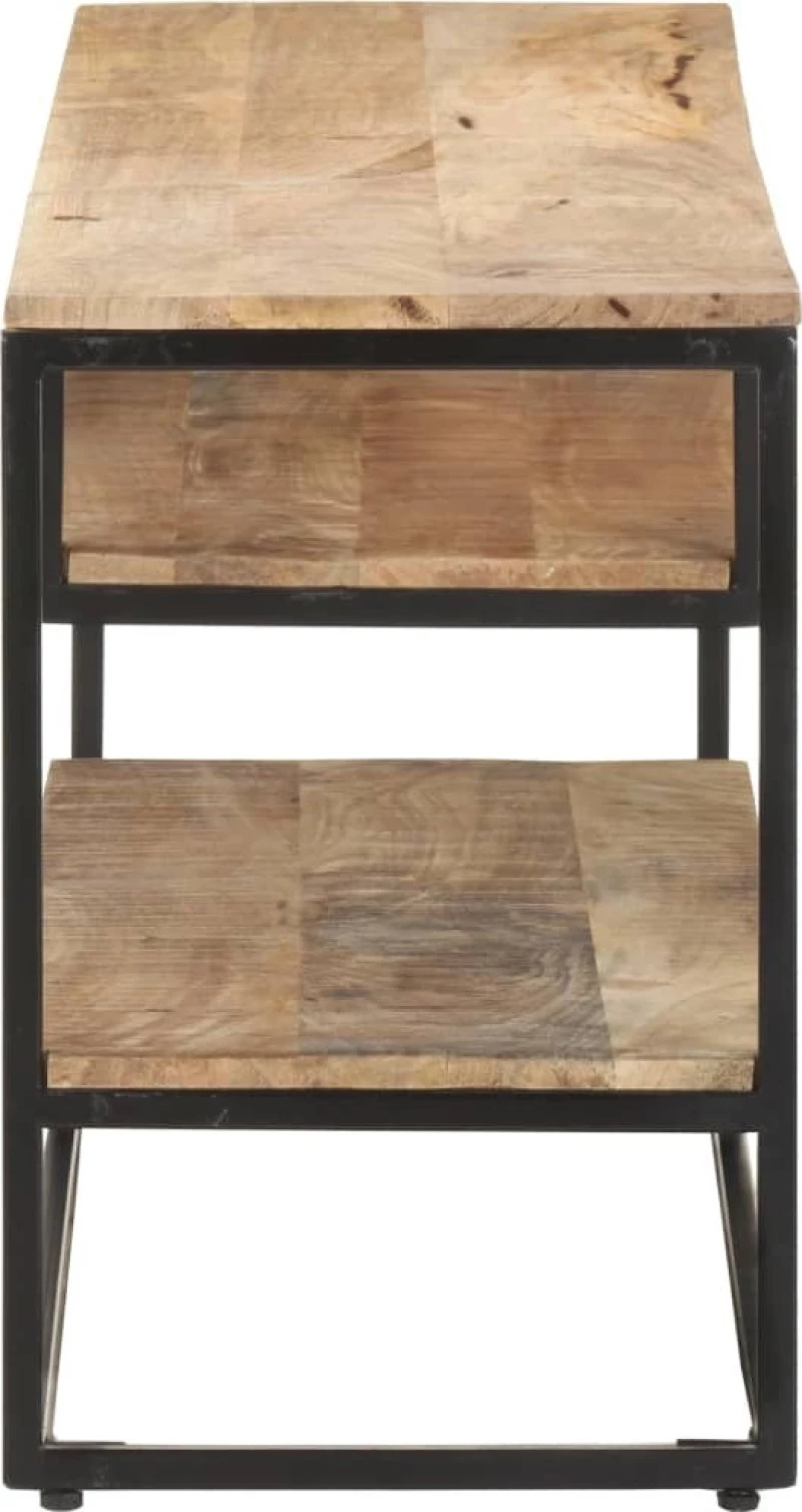 Έπιπλο Τηλεόρασης 130 x 30 x 45 εκ. από Ακατέργαστο Ξύλο Μάνγκο