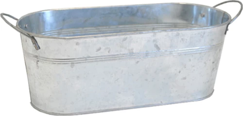 Κασπώ Kασπώ Οβάλ Γαλβανιζέ 30x13x11cm