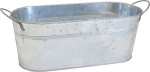Κασπώ Kασπώ Οβάλ Γαλβανιζέ 30x13x11cm