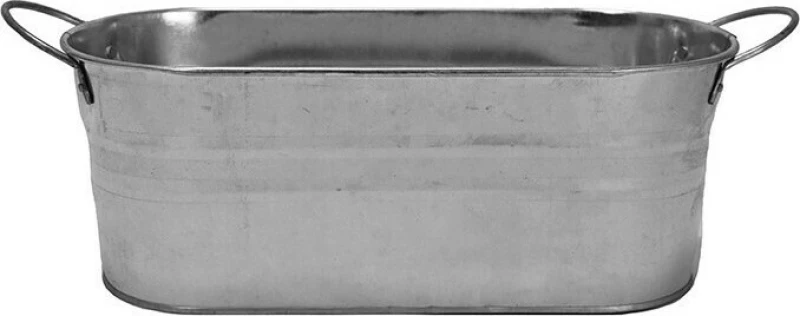 Κασπώ Kασπώ Οβάλ Γαλβανιζέ 30x13x11cm