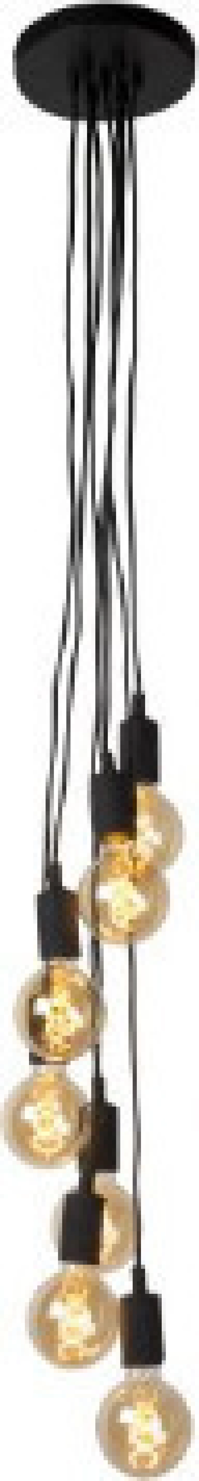 Lucide Lightning Fix Multiple Κρεμαστό Φωτιστικό Μοντέρνο Πολύφωτο Μαύρο