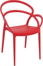 Καρέκλα Πολυπροπυλενίου Mila Red