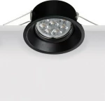 Zambelis Lights Μεταλλικό Σποτ Χωνευτό GU10 8.6x8.6cm Μαύρο