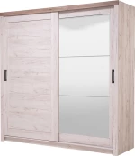 Ντουλάπα Kent 225 Συρόμενη με Καθρέφτη 223.5x67x227cm
