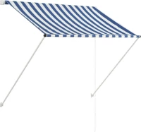 Τέντα Συρόμενη Μπλε / Λευκό 100 x 150 εκ.