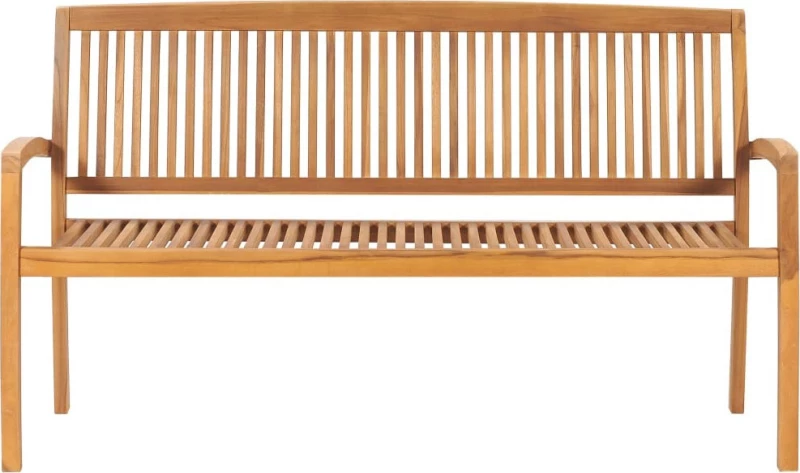 Παγκάκι 3063314 Ξύλο Teak / Taupe 159x57.5x90cm